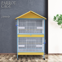 Nouvelle grande cage à oiseaux cage à perroquet en métal volière à oiseaux extérieure