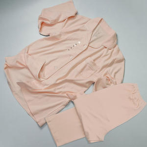 ชุดนอนผ้าฝ้ายออร์แกนิคสำหรับผู้หญิง2ชิ้นชุดนอน100% 2ชิ้นสำหรับครอบครัวฤดูใบไม้ร่วงฤดูใบไม้ผลิ - Product Image 5