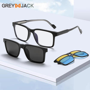 Gafas de Sol Magnéticas Greyjack, Montura TR90, Lentes TAC, Anti Luz Azul, Polarizadas, Visión Nocturna, Montura Completa para Mujer, Aleación de Cobre CPTR90 - Product Image 3