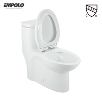 Pour Empolo moderne nouveau blanc brillant CUPC une pièce siphonique cuvette de toilette salle de bain Sanitaires Wc céramique porcelaine ensemble pour hôtels