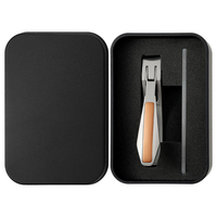 WELLFLYER-Coupe-ongles de sécurité créatif à ouverture large avec boucle de verrouillage et manucure, kit de 2 pièces, nouveauté NC-838