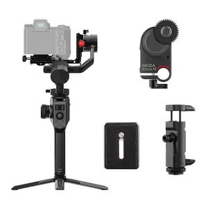 MOZA AirCross 2 מקצועי 3 ציר שחרור מהיר צלחת כף יד Gimbal מייצב לטלפון חכם DSLR מצלמה