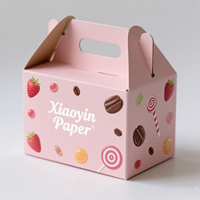 Logo imprimé personnalisé Bonbons Dessert Pâtisserie Biscuit Boîtes en papier en carton Emballage alimentaire Boîte à biscuits Paquet à vendre