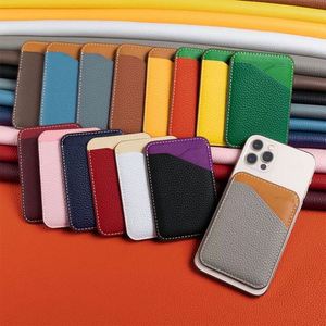 Portefeuille magnétique en cuir véritable tendance pour MagSafe, blocage RFID, porte-cartes fin et minimaliste, logo personnalisé - Product Image 4