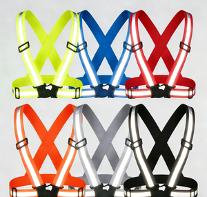 High Visibility <strong>Reflective</strong> Safety Vest with Elastic Outdoor Running and Cycling Traffic Safety <strong>Reflective</strong> <strong>Belt</strong> <strong>Customized</strong> logo - Product Image 5