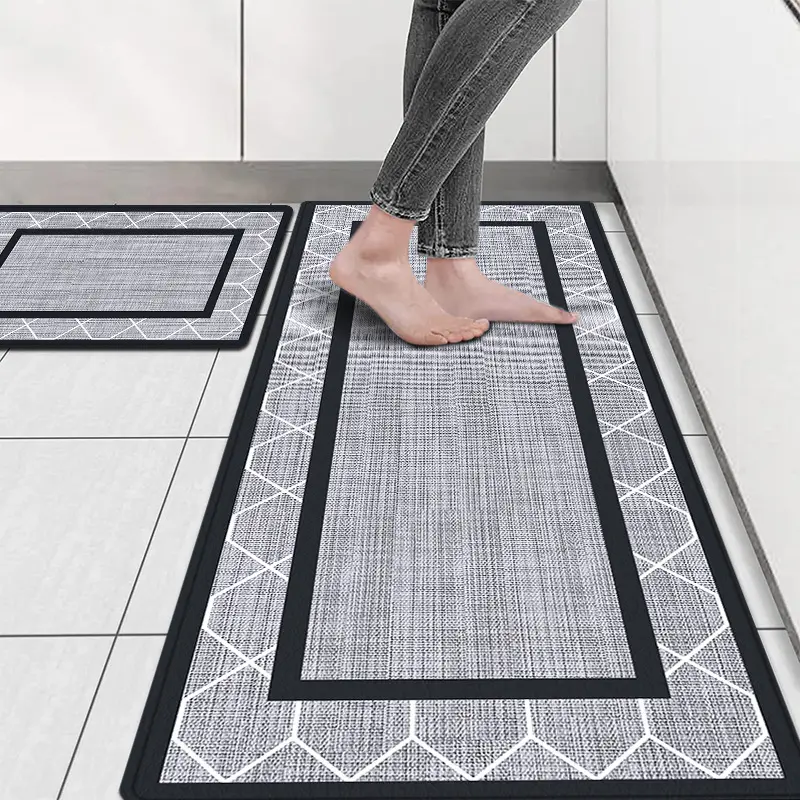 Personalizado 3D impermeable antifatiga PVC cocina piso espuma cojín pie Mat