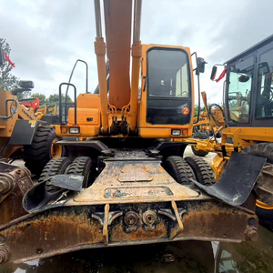 Excavatrice sur pneus Hyundai 210W-7 d'occasion de haute qualité, d'origine Corée du Sud, machine de terrassement d'occasion à vendre - Product Image 1