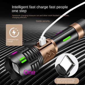 Lampe torche LED en aluminium YesFire Nightcrawler, super lumineuse, IP65, rechargeable par USB, pour patrouille en extérieur, conduite nocturne, longue durée, cassée - Product Image 3