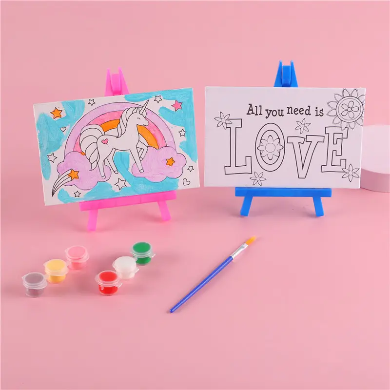 BESTLINE Children's acrylic watercolor graffiti drawing board Puzzle cartoon with animal drawing design