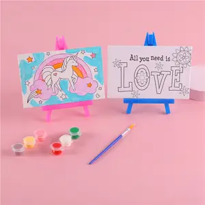 BESTLINE Children's Acrylic Watercolor Graffiti Drawing Board Puzzle Cartoon With Animal Drawing Design