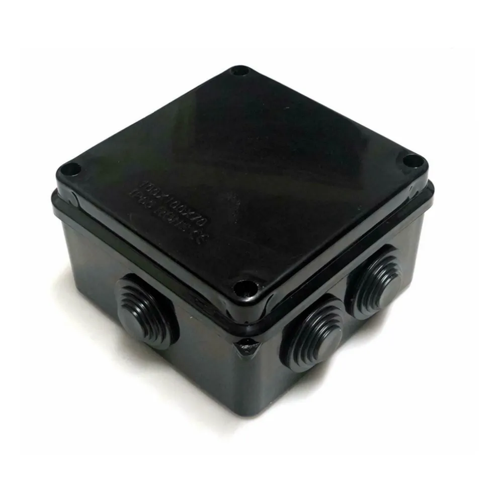 ABS siyah su geçirmez bağlantı kutusu plastik muhafaza elektronik enstrüman durumda elektronik proje açık bağlantı kutusu CCTV kutusu
