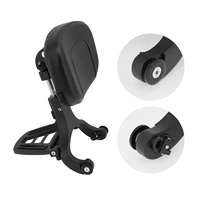 HCMOTORKU Repose-dos réglable multifonctionnel pour conducteur et passager, noir, pour Harley Sportster XL 883 1200 modèles 2000-2020