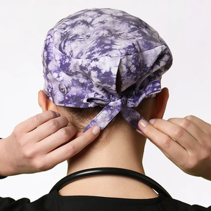 Factory Wholesale Adjustable Polyester <b>Scrub</b> Hats <b>Cap</b> Unisex Medical Hospital Nurse's Quick Dry Breathable <b>Scrub</b> <b>Cap</b> - Product Image 2