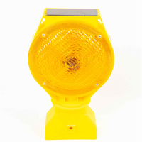 LZL LZL-JSD-01 Lampe de signalisation d'obstacle clignotante à LED jaune de qualité ingénierie, alimentée par énergie solaire et secteur, avec batterie intégrée pour le trafic