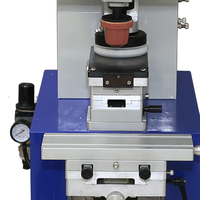 Machine de tampographie semi-automatique monocolore neuve pour l'impression d'étiquettes sur ampoules LED, casques et casques de sécurité (certifiée CE)