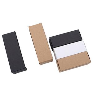 Máscara de lápiz labial botella de aceite esencial cuentagotas caja de embalaje cosmético conjunto caja de papel blanco y negro papel Kraft fijo - Product Image 4