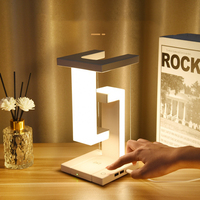 Lampe de bureau à chargement sans fil créative à lévitation magnétique pour la lecture, idéale pour la chambre, le bureau et la décoration