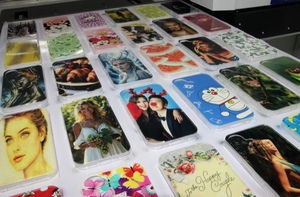 Gợn 4050 A2 lớn phẳng máy in UV L1800 Cmyk cho bền nhãn tinh thể trường hợp điện thoại da Acrylic PP vật liệu khác - Product Image 4