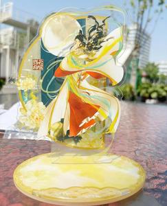 Cadre photo en acrylique personnalisé de qualité supérieure avec personnage de dessin animé, design double face, base transparente comme du cristal, pour la décoration de bureau, pour les collectionneurs - Product Image 6