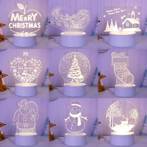 2025 thiết kế hiện đại 3D LED Đèn vớ đồ trang sức Bộ đồ chơi giáng sinh trang trí DC thả cây đèn đồ trang trí trình bày - Product Image 2