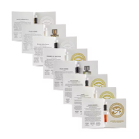 Tarjetas de papel de muestra de fábrica certificadas ISO de lujo para embalaje de perfume Logotipo personalizado Marcas Premium Papel de arte en relieve Forro de esponja