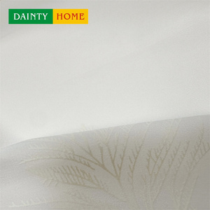 Tenda Trasparente <span class=keywords><strong>per</strong></span> Casa, Tinta Unita con Design Tridimensionale Intagliato a Salice, Voile Decorativo <span class=keywords><strong>per</strong></span> Finestre di Soggiorni - Product Image 4