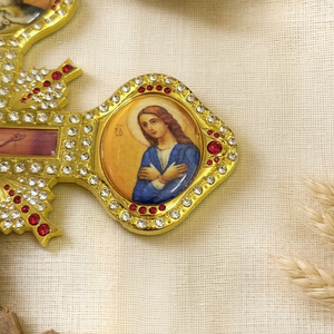 Cruz de Bendición Ortodoxa de Mano HT de 14.96 Pulgadas, Crucifijo de Aleación, Icono Sagrado, Decoración para Oración, Regalo, Adorno Ritual para Iglesia Cristiana Ortodoxa - Product Image 5