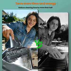 Brosse de nettoyage sans fil pour barbecue, 7,4 V, moteur 395, 450 tr/min, double batterie 2000 mAh, épurateur de barbecue - Product Image 6