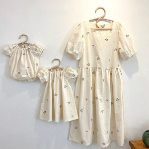 Romper de Bebé con Bordado Floral Vintage, de Algodón Cómodo para Verano, de Alta Calidad, Vestido Familiar para Niñas Princesas - Product Image 4