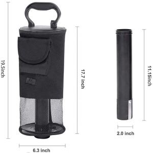 Suministro directo de fábrica Golf Shag Bag Ball Picker Golf Ball Shag Bag Golf Ball Retriever Pick up con mango de plástico y Marco - Product Image 2