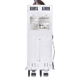 Alimentation redondante SilverStone Technology SST-GM1000-2UG V2 2U Gold Cybenetics 1000W 2U pour composants électroniques de serveur - Product Image 1