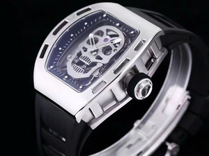 Mouvement tourbillon personnalisé de qualité supérieure, bracelet en caoutchouc indonésien haut de gamme, montre pour homme, montre mécanique - Product Image 5