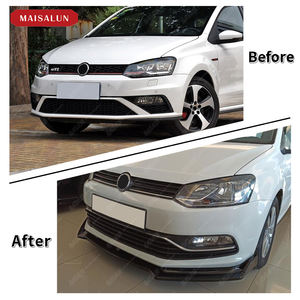 Labbro anteriore per <span class=keywords><strong>Volkswagen</strong></span> <span class=keywords><strong>POLO</strong></span> GTI <span class=keywords><strong>2015</strong></span> aggiornamento stile materiale PP carrozzeria kit paraurti auto accessori - Product Image 4