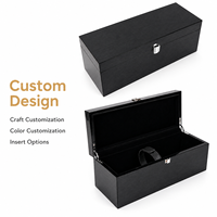 Boîte cadeau en bois noir brossé personnalisée avec doublure en velours verrouillable, finition artisanale, insert de couleur personnalisée