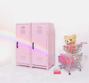 ガールズ ピンク スモール メタル Ellie キャビン ストレージ ピンク ミニ ロッカー おもちゃ キッズ カジノ キャッシュ ボックス - Product Image 3