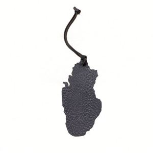 Qatar Map Shape Pu Leather <b>Bag</b> Car Pendant Hanger Ornament Travel Souvenir Handbag Supplies - Product Image 6