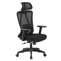 Chaise de bureau ergonomique en maille avec support lombaire réglable et dossier en forme de Y