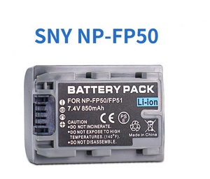 Batterie pour <span class=keywords><strong>Sony</strong></span> NP-FP50 NP-FP30 <span class=keywords><strong>Handycam</strong></span> DCR-HC20 DCR-HC46 DCR-DVD405 DCR-HC42 FP51 7.4V 850mAh - Product Image 3