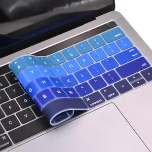 Housse de clavier en Silicone, disponible en plusieurs couleurs, personnalisée, pour macbook, HP, ASUS, Dell, Lenovo, 1 pièce