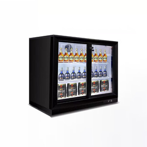 Refroidisseur de boissons électrique sous le comptoir avec <span class=keywords><strong>3</strong></span> <span class=keywords><strong>portes</strong></span> <span class=keywords><strong>coulissantes</strong></span> Présentoir à vin rouge Armoire réfrigérante Barre arrière en verre pour présentoir de <span class=keywords><strong>bar</strong></span> - Product Image 3