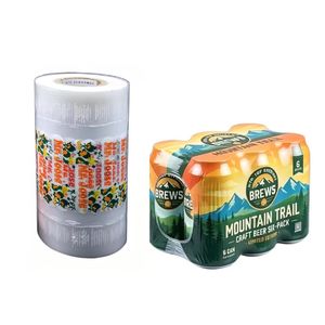 Bouteilles d'eau minérale, film d'emballage en rouleau à coupe lisse et haute résistance, film plastique rétractable POF de <span class=keywords><strong>90</strong></span> microns - Product Image 1