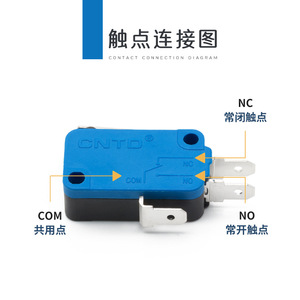 CNTD Changde Interrupteur miniature électrique Micro-interrupteur à réinitialisation automatique 10A Modèle à bouton-poussoir CMV10001C2 Modèle CMV100D - Product Image 5