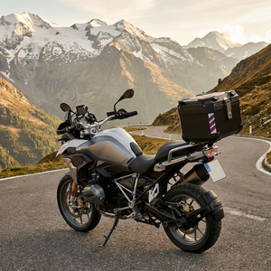 Coffre <span class=keywords><strong>de</strong></span> <span class=keywords><strong>moto</strong></span> universel 45L, étanche, en PP, pour rangement arrière, pour <span class=keywords><strong>moto</strong></span> et scooter - Product Image 2
