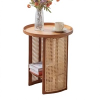 Table basse en bambou, meubles de salon, design simple et moderne, rangement multifonctionnel