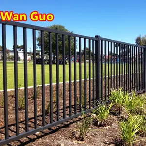 Factory Direct Outdoor Tubular Steel Picket Powder Coated Iron Fence Philippines
