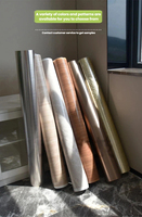 Film de recouvrement PVC à texture tissée décorative, imperméable et résistant aux rayures pour portes d'armoires, panneaux muraux et projets de rénovation intérieure