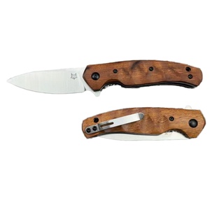 Cuchillo de Caza FOX 308 de Acero Inoxidable de Alta Calidad, Personalizable OEM, para Supervivencia al Aire Libre, con Mango de Madera de Hierro del Desierto, Industrial - Product Image 5