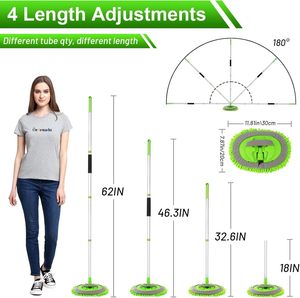 Kit Spazzola Lavaggio Auto in Microfibra con Manico Lungo Guanto Spugna e Piumino <span class=keywords><strong>per</strong></span> Pulizia Auto Strumenti Premium <span class=keywords><strong>per</strong></span> Lavaggio Auto - Product Image 4