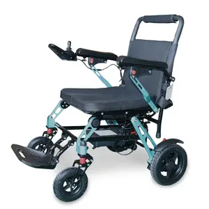 Yetişkinler için titanyum-magnezyum alaşımlı Ultralight elektrikli tekerlekli sandalye yaşlılar için motorlu tekerlekli sandalyeler