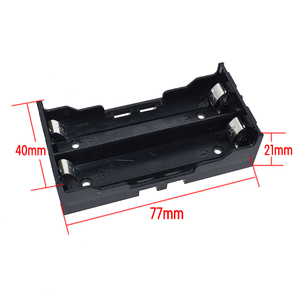 กล่องใส่แบตเตอรี่ 18650 แบบ <span class=keywords><strong>2</strong></span> เซลล์ พร้อมขาเสียบ ใช้ได้กับแบตเตอรี่ลิเธียมซีรีส์ 1 <span class=keywords><strong>2</strong></span> <span class=keywords><strong>3</strong></span> 4; มีรายการ BOM - Product Image 1